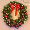 24in Large Pre Lit Outdoor Christmas Wreath with LED Lights